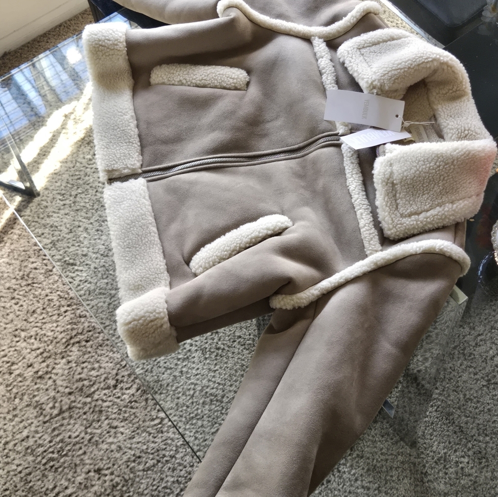 Tan Shearling Jacket - image 3
